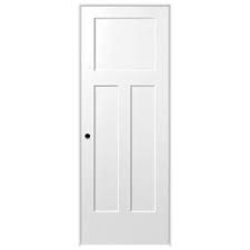Masonite 30 In X 80 In Winslow 3 Panel Right Handed Hollow Core Primed Composite Single Prehung Interior Door 82734 The Home Depot Prehung Interior Doors Doors Interior Hollow Core Interior Doors