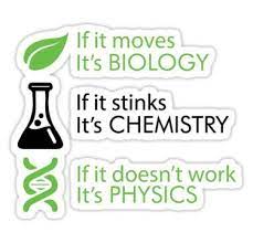 Biology Chemistry Physics Sticker Chemistry Quotes Science Stickers Science Quotes