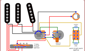 Original fender stratocaster wiring diagrams complete listing of all original fender stratocater guitar this standard stratocaster wiring diagram features a neck tone (0.02mfd) and a bridge & middle. Wiring Diagram For Stratocaster With A Warm Bright Warm Switch Guitar Gear Geek