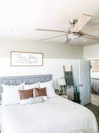 Simple Master Bedroom Update Ceiling Fan Installation With Hunter Fan Company Ceiling Fan Bedroom Master Bedroom Ceiling Bedroom Fan