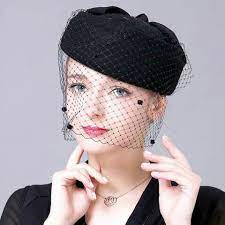 Pin By Marni On Beautiful Warm Hats And Headpieces Hat With Veil Fascinator Hats Wedding Beret Hat