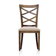 The dining chair is designed with ergonomic curved backrest, which can protect your back and spine. Mango Creek Double Cross Back Dining Chair Naturally Timber Furniture