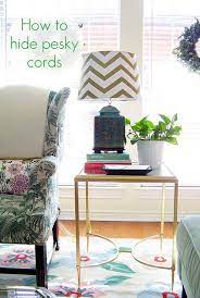 Feb 24, 2020 · hide your cords inside a cute wicker basket and place it under a desk or tv stand: 10 Stylish Ways To Hide Unsightly Cords In Your Home Home Decor Home Lamp Cord