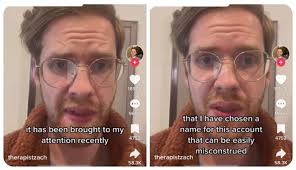 It has been brought to my attention recently that I have chosen a name for  this account that can be easily misconstrued" — therapistzach 😂 Hopefully  he didn't change it to zachtherapist