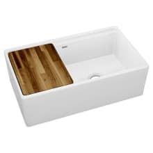 With this in mind, you need a product that can withstand the beatings for the most prolonged period. Elkay Swuf3320wh 33 Farmhouse Double Basin Build Com Double Basin Farmhouse Sink Kitchen Kitchen Sink