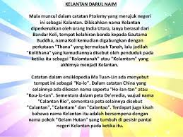 Melayu yang diadakan di pusat perdagangan dunia. Asal Usul Nama Nama Negeri Di Malaysia