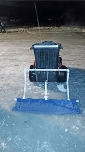 A Zamboni For Pond Hockey Leah And Joe Home Diy Projects Crafts Outdoor Rink Zamboni Outdoor Hockey Rink