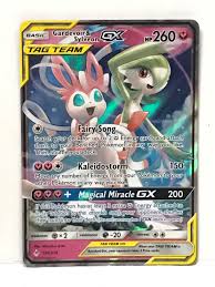 Hey, i am selling all of my old pokemon cards i have and i am trying to sell them in lots of evolution. Pokemon Card Gardevoir Sylveon Gx Regular Print Hobbies Toys Toys Games On Carousell