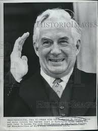1969 Press Photo US Chief Justice Warren E. Burger