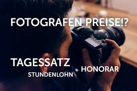 Stundenlohn, Tagessätze & Preise - Was kosten Fotografen?