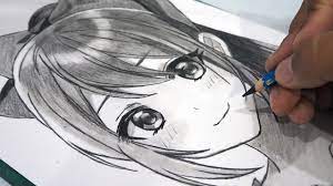 Choose your favorite anime drawings from 2,975 available designs. How To Draw Anime Girl Using Only One Pencil Anime Drawing Tutorial Youtube