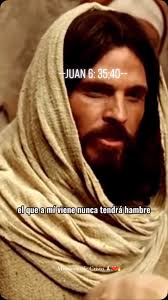 Juan 6:35, Jesús les dijo: —Yo soy el pan que da vida. El que confía en mí  nunca más volverá a tener hambre; el que cree en mí, nunca más volverá a  tener sed. ❤️