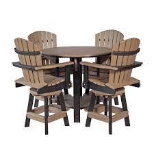 Don't miss out on these huge savings plus 12 months special financing. Amish Leisure Lawns Poly Balcony Table Set With Four Swivel Chairs