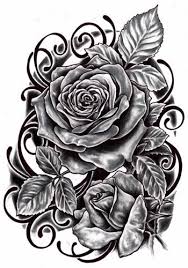 Flowers Drawings Hinh Xăm Hinh Xăm Hoa Hồng Hinh Xăm Hoa