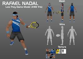 What racquet does rafael nadal use? Rafael Nadal 3d Model By Rekkou On Deviantart