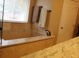 Travertine freestanding baths made to your custom size. Granite Tub Deck Houzz