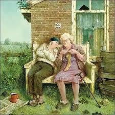 Papi et mamie au lit. Sur Le Banc Il Etait Une Fois