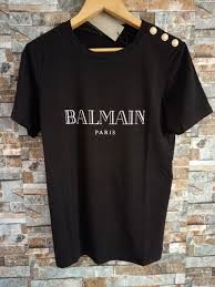 Balmain Black And Gold T Shirt Black Balmain T Paris Tee Shirt With Gold Logo Printed T Shirt White Paris Tee Black Paris T Shirt Shirts Paris Tee