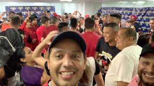 Así se celebró en el “Club House” del Cardenales de Lara @CardenalesDice  después de la victoria en el historío 7mo juego de la final #Bicampeon.  Inmensa alegría con el sexto título obtenido!!