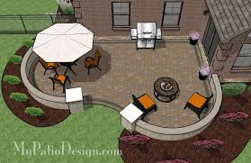 Take your outdoor space to the next level — or multiple levels, if you're feeling feisty — with customizable, durable pavers. Cozy Curvy Paver Patio Design With Seat Wall Download Mypatiodesign Com
