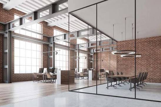 Anti Reflective Glass Office Partitions