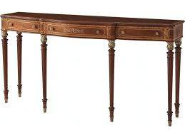 Crafted from manufactured wood, it features a sliding door that opens to reveal two interior shelves, providing plenty of space to tuck away any loose. Theodore Alexander Sc53008 Aleron Serving Table Interiors Home Camp Hill Lancaster