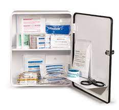 When you go hiking in austria, you will need a different first aid kit than when you're going to a tropical destination. First Aid Cabinet With Contents Acc To Din 13157 302 X 140 X 362 Mm Dressing First Aid Case Dressing First Aid Cupboard Eye Wash And First Aid Box Occupational Safety And