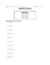 The measurement worksheet will produce sixteen conversion problems per worksheets. Temperature Conversion Worksheets Teachers Pay Teachers