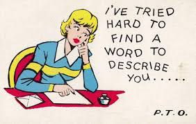 Lady Writing A Rude Swear Word Love Letter Comic Humour Postcard Hippostcard