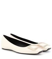 trompette patent leather ballerinas