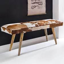 Inosign bettbank freya, sitzfläche gesteppt, mit strauraum b/h/t: Finebuy Sitzbank Ziegenfell Massivholz Bank 120 X 40 X 52 Cm Polsterbank Flur Esszimmer Braun