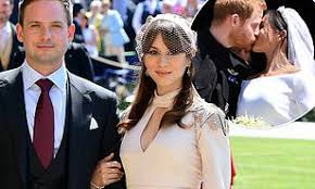 Here's your first look at the royal wedding cake. Pretty Little Liars Star Troian Bellisario Attended Meghan Markle S Wedding To Prince Harry Daily Mail Online