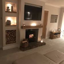 It makes sense that in order to create a cozy living room, you must make sure your fireplace is a main focal point. Best Wood Storage Living Room Log Burner 46 Ideas Log Burner Living Room Cottage Living Rooms Country Living Room