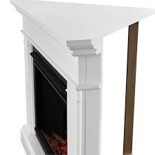 Real Flame Kennedy Grand Corner Electric Fireplace In White 8050e W