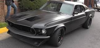 1969 Mustang Klasik Arabalar Ford Matte Black