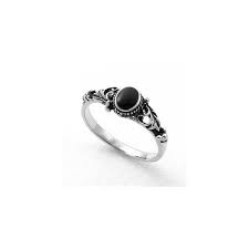 Antique Black Stone Ring Found On Polyvore Black Stone Ring Antique Rings Antique Jewelry