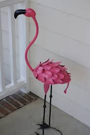 Metal Pink Flamingo Lawn Ornament Garden Decor Free Etsy Pink Flamingos Lawn Ornaments Lawn Ornament Pink Flamingos