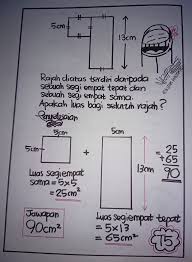 Sekiranya anda ingin mengetahui cara mencari luas segi empat tepat, ikuti langkah mudah ini. Upsr Luas Isipadu Brain Genius Mastery Mathematic Facebook