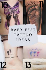 30+ cute baby footprint tattoos. 34 Sweet Baby Feet Tattoo Ideas Tattooglee