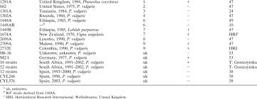 Strains Of P Syringae Pv Phaseolicola Used In This Work