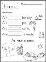 Free Thanksgiving Writing Worksheet Have Madebyteachers Sight Words Kindergarten Rhyming Worksheet Thanksgiving Writing
