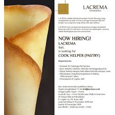 Contoh cv lamaran kerja cook helper. Loker Badung Lowongan Kerja Cook Helper Crew Outlet Dan Facebook