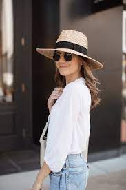 Go To Outfit Formula For Spring And Summer Girl Meets Gold Outfits With Hats Spring Outfits Casual Fashion