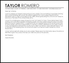 Army Soldier Cover Letter Sample Cover Letter Templates Examples
