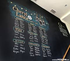 Rozzie Calgary Chalk Artist Chalkboard Table Seating Chart