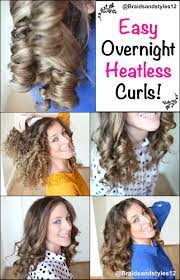 Youtube Hair Styles Heatless Curls Curl Hair Overnight