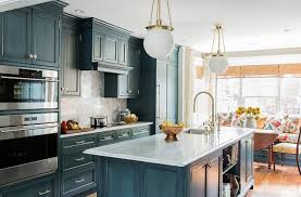 Navy Kitchen Cabinet Paint Color Stained Navy Kitchen Cabinet Paint Color Navykitchen Paintcolor K Marshall Design Inc Kitchen Remodel Home Kitchens Blue Kitchen Cabinets