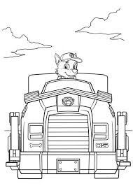At the bottom of the selection, we have prepared for you coloring by numbers and greeting cards with paw patrol. Paw Patrol Rubble Car Drawing