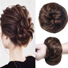 These given bun hairstyles are the best to carry if you are in a hurry for any event. Amazon Com 100 Human Messy Bun Hair Piece Hair Buns Extensions Chignon Scrunchy Scrunchie Updo Hairpiece Hair For Women Kids Honey Brown Beauty