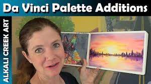 Adding in some new colors to my Da Vinci palette, using Denise Soden's  advent calendar day 1 & FUN!